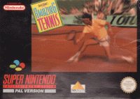 David Crane's Amazing Tennis PAL Super Nintendo PAL box art